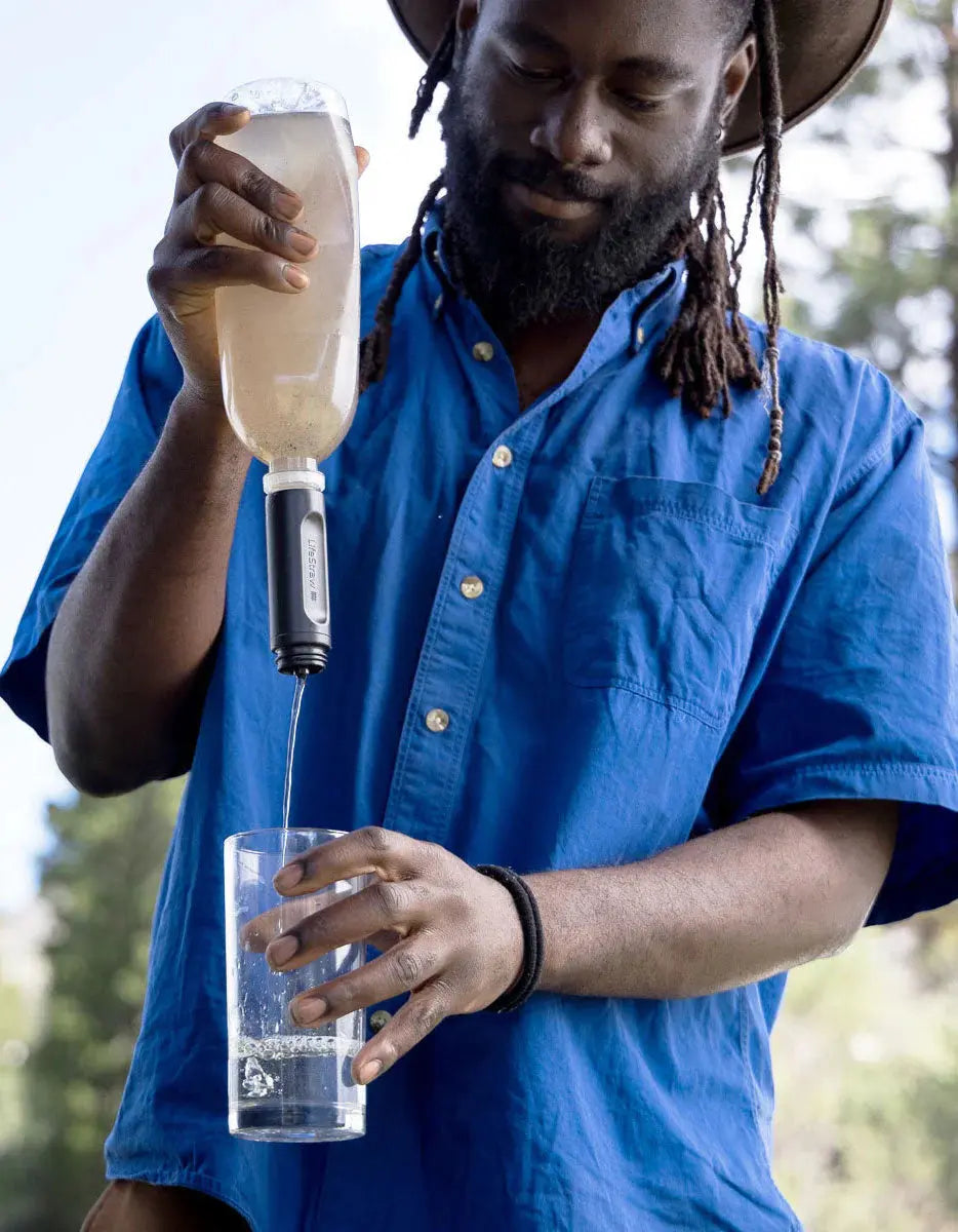 LifeStraw Peak Collapsible Squeeze Bottle 1L Dark Gray LifeStraw