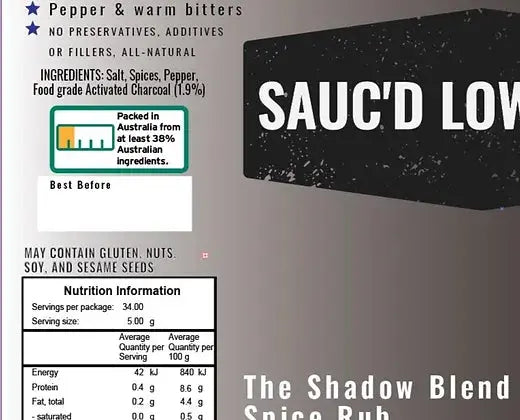 Saucd Lownslow The Shadow Blend Spice Rub Saucd Lownslow