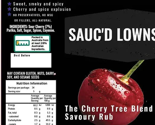 Saucd Lownslow The Cherry Tree Blend Savoury Rub Saucd Lownslow