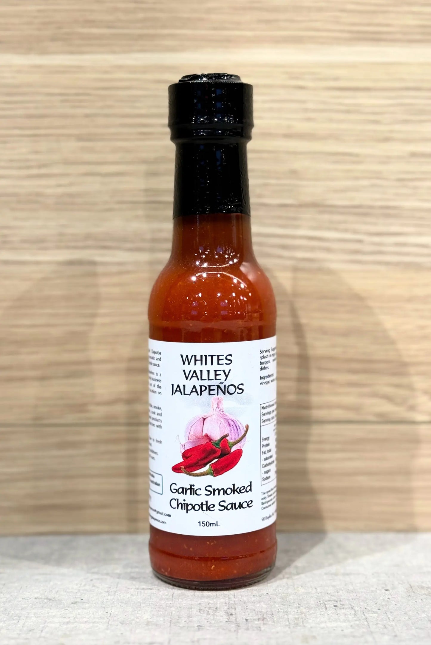 Whites Valley Jalapenos Garlic Chipotle Sauce 150ml Whites Valley