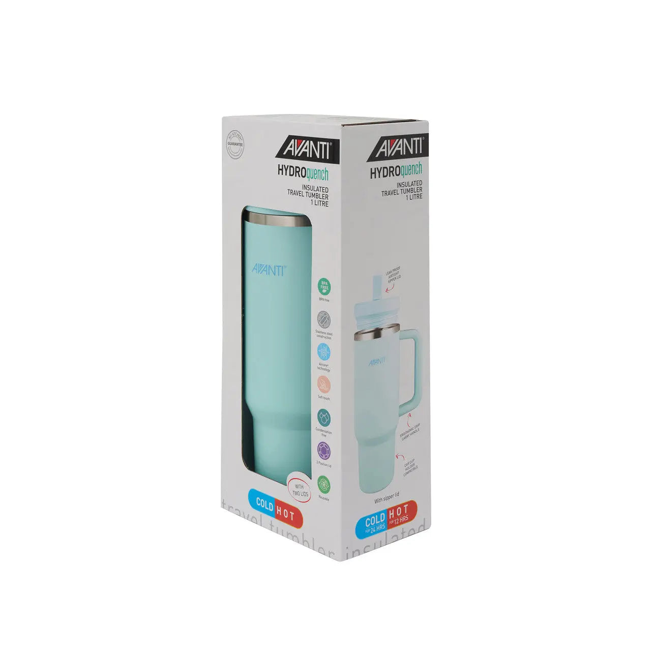 Avanti Hydroquench 2 Lids 1L Sea Breeze AVANTI