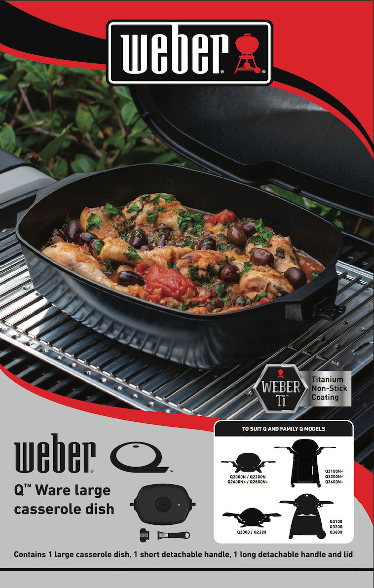 Weber Q Ware Casserole Dish Large