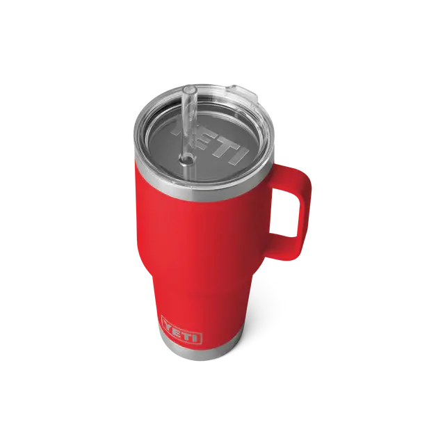 Yeti Rambler 35 oz Straw Mug Rescue Red Yeti