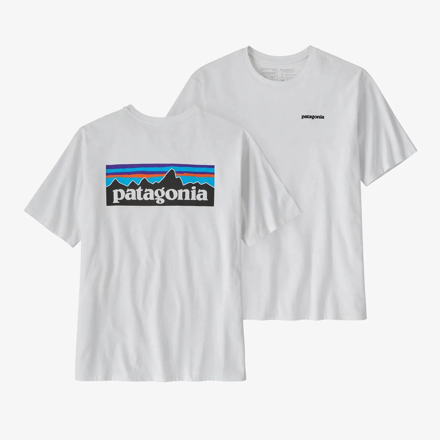 Patagonia Mens P-6 Logo Responsibili-tee White Patagonia