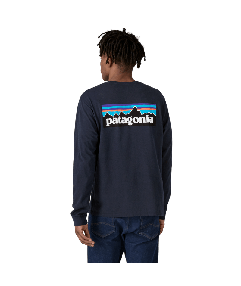 Patagonia Mens Long-Sleeved P-6 Logo Responsibili-Tee