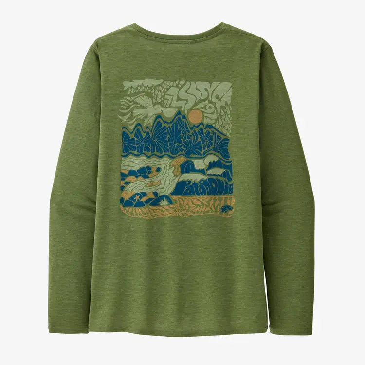 Patagonia Womens L/S Cap Cool Daily Graphic Shirt - Waters Patagonia