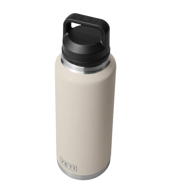 Yeti Rambler 46oz bottle chug Cape Taupe