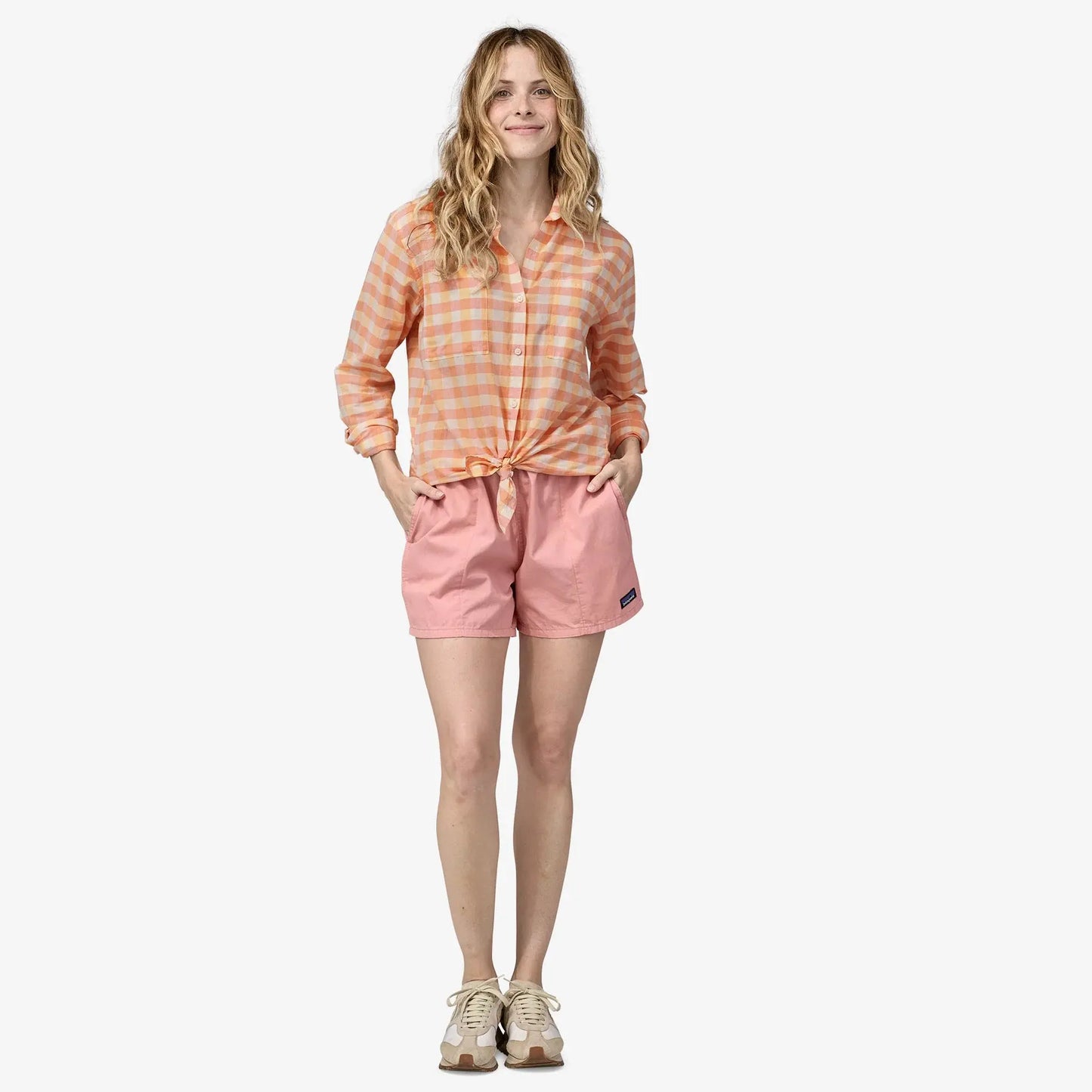 Patagonia Womens Lightweight A/C Buttondown Sunfade Pink XS Patagonia
