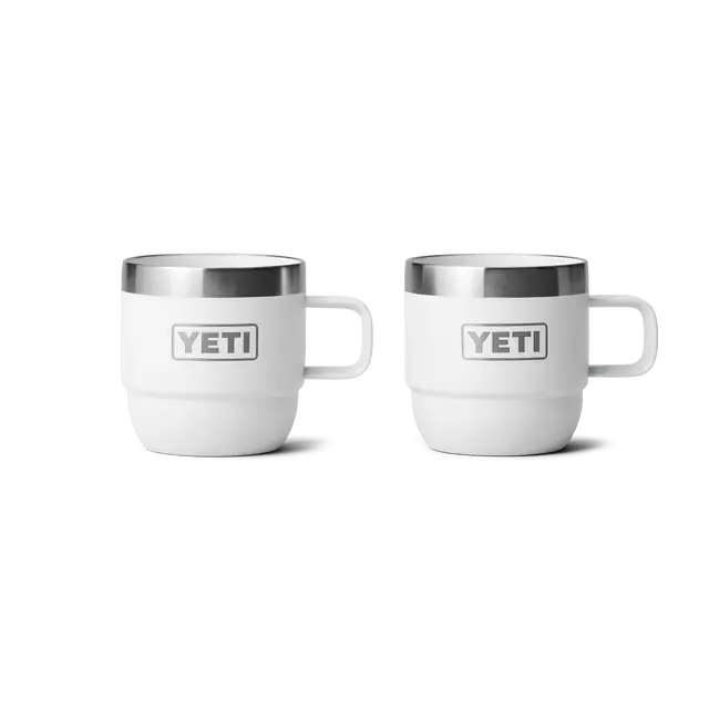 Yeti Rambler 6oz Stackable Mug 2 Pack White Yeti