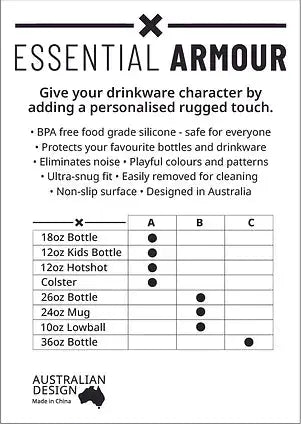 Essential Armour Drinkware Protector Essential Armour