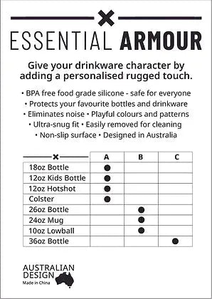 Essential Armour Drinkware Protector Essential Armour