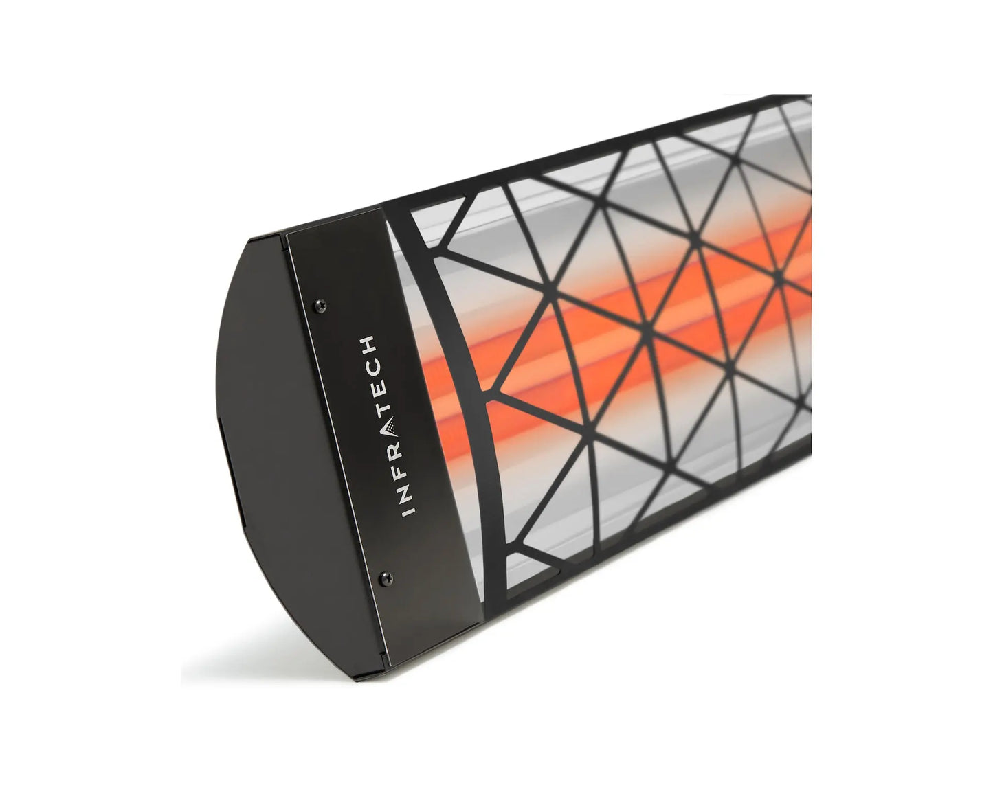 Infratech - CD Series - Dual Element - 6000w Radiant Heater - Black w/ Contemporary Fascia Infratech