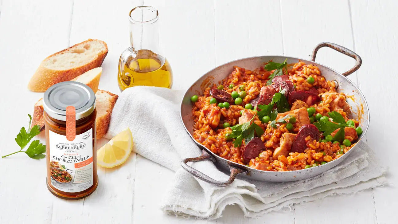 Beerenberg Chicken and Chorizo Paella Meal Base 240ml Beerenberg