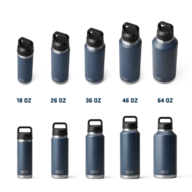 Yeti Rambler 18 oz Bottle Chug Navy Yeti