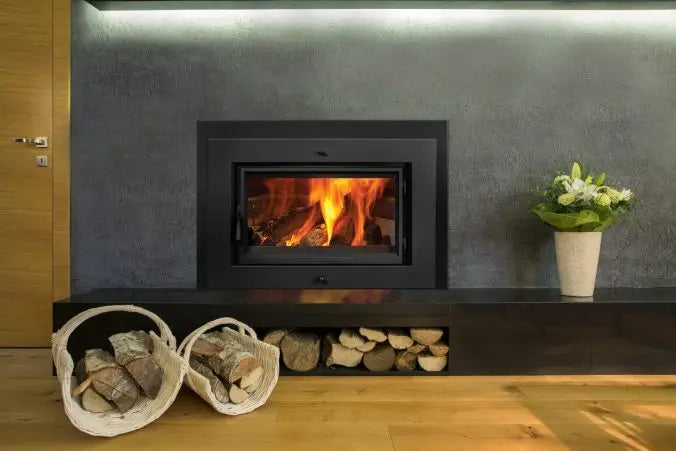 Lopi Flush Wood Large NexGen Firebox (Fan Included) Universal Black Face Lopi
