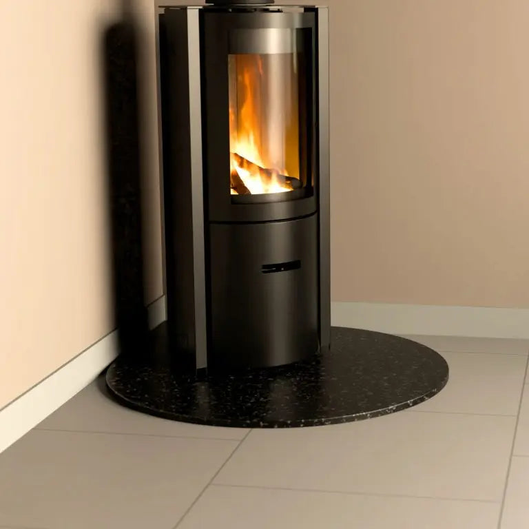 Haus O Fire Hearth Tear Drop Urban Black