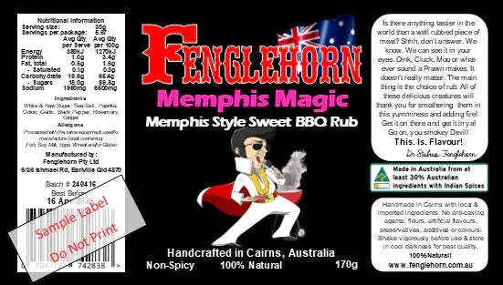 Fenglehorn Memphis Magic BBQ Rub 200g Fenglehorn