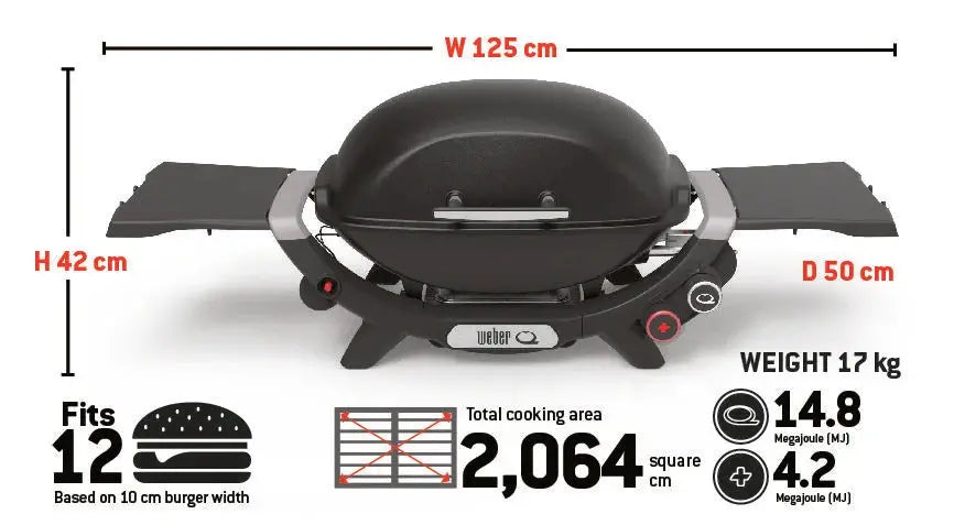 Weber Q+ (Q2600N+) Flame Red LPG Weber