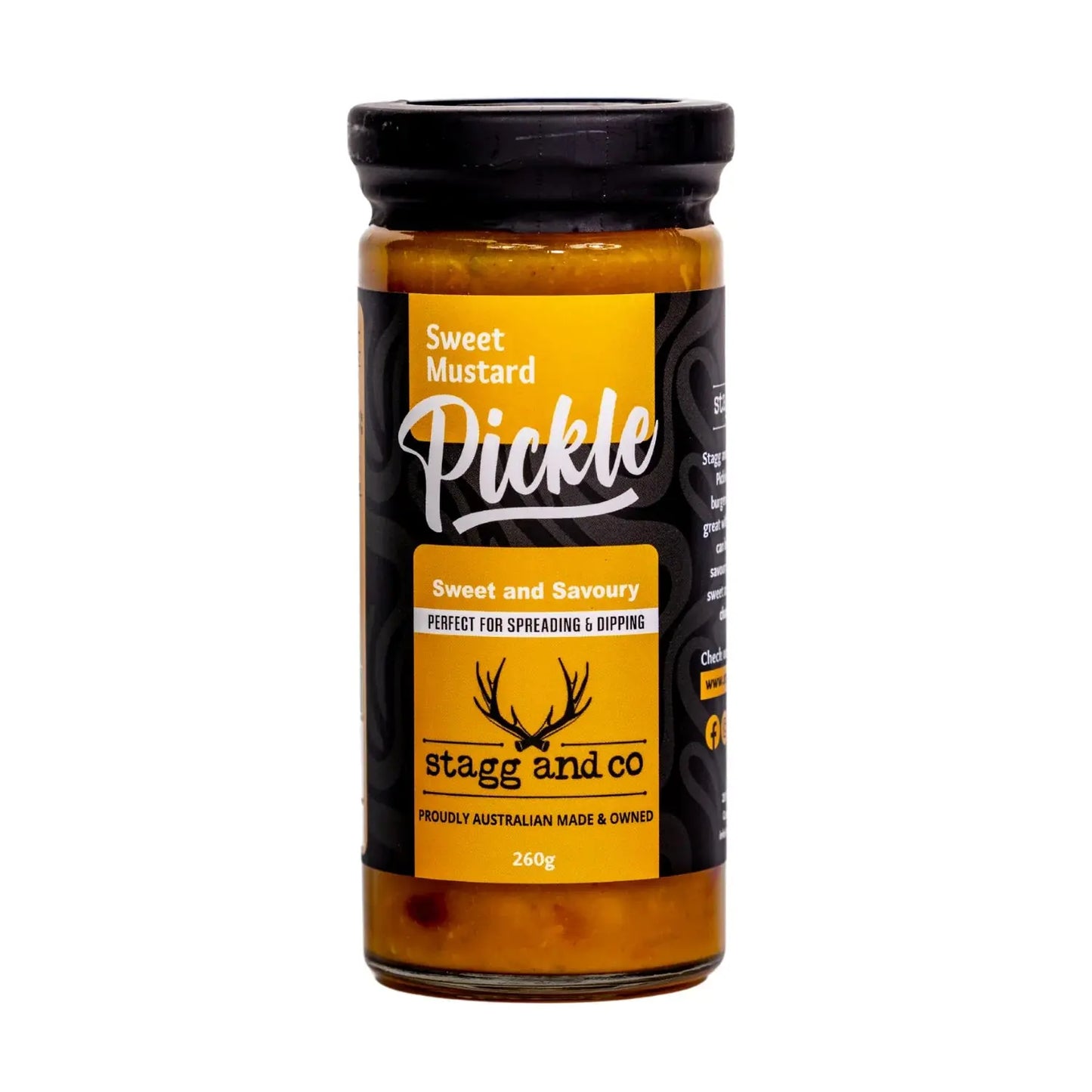 Stagg and Co Sweet Mustard Pickle 260g Stagg and Co
