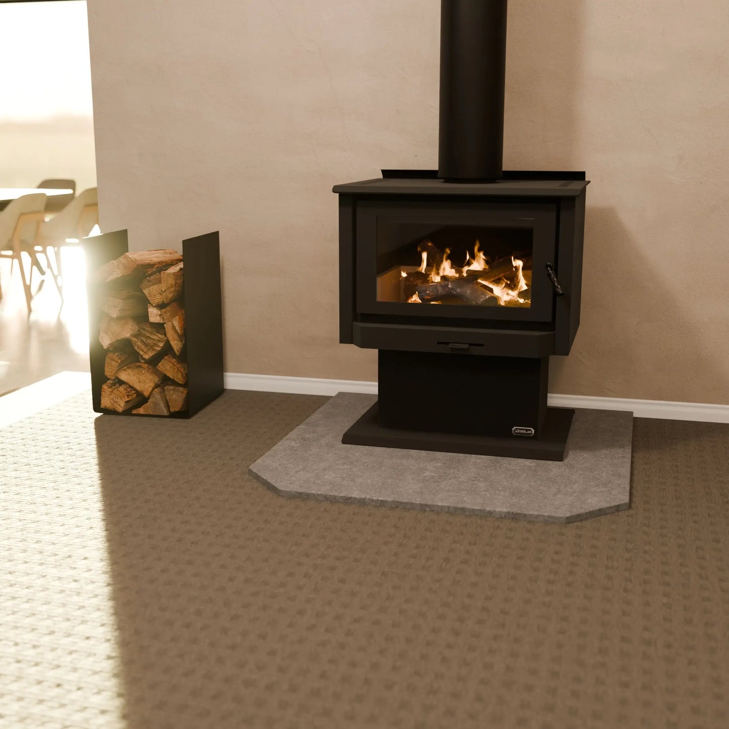 Haus O Fire Hearth 1050 x 1050 Fossil Grey