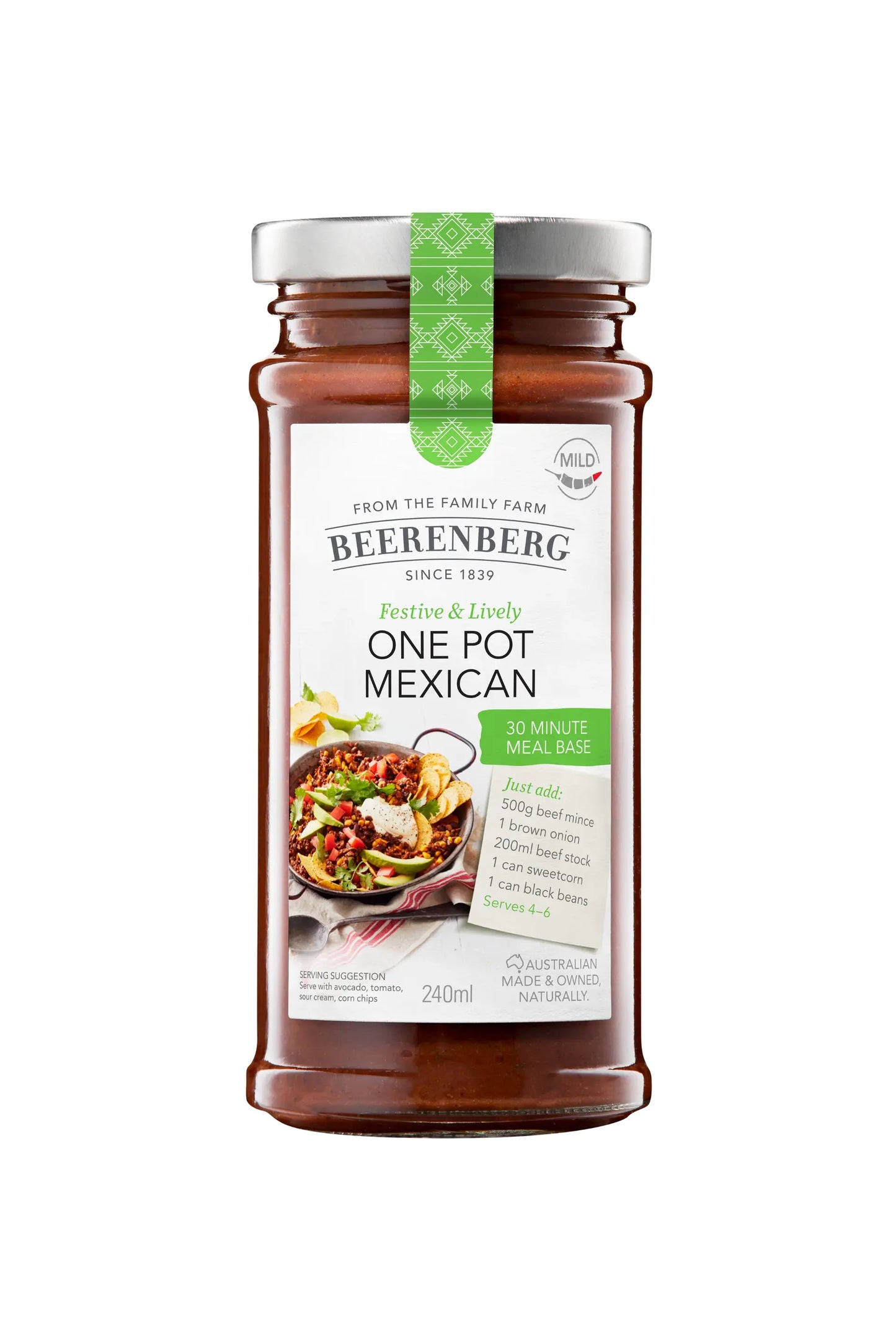 Beerenberg Easy One Pot Mexican Meal Base 240ml Beerenberg
