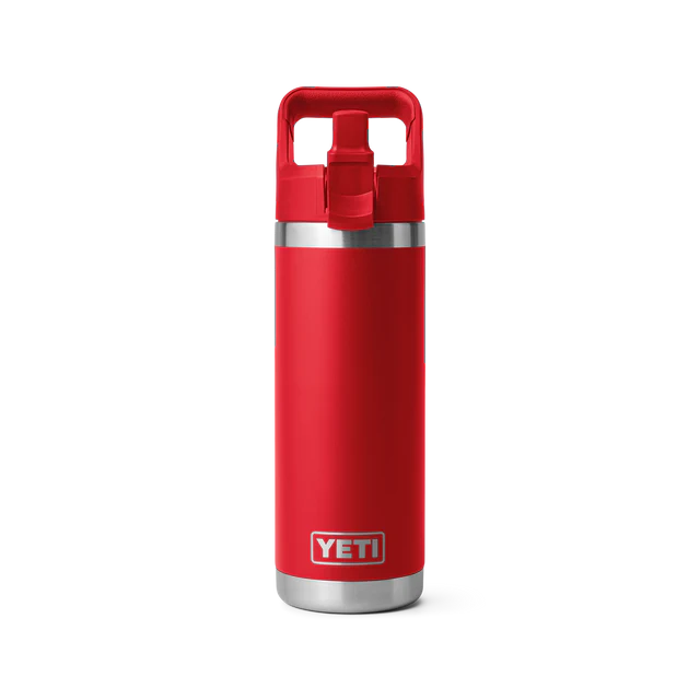 Yeti Rambler 18 oz Straw Bottle Rescue Red