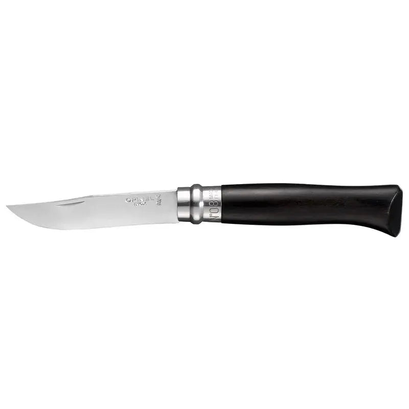 Opinel Knife Traditional No 8 Black Ebony S/s 8.5cm Gift Box Opinel