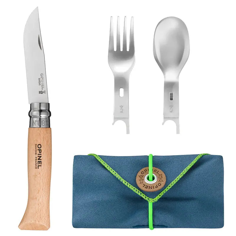 Picnic+ Complete Set w/N°08 Knife S/S Opinel