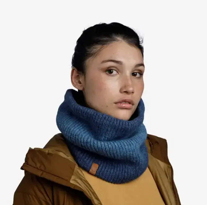 BUFF Knitted & Fleece Neck Warmer - Marin Denim Horizon Leisure
