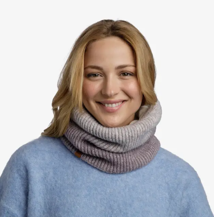 BUFF Knitted & Fleece Neck Warmer - Marin Ice
