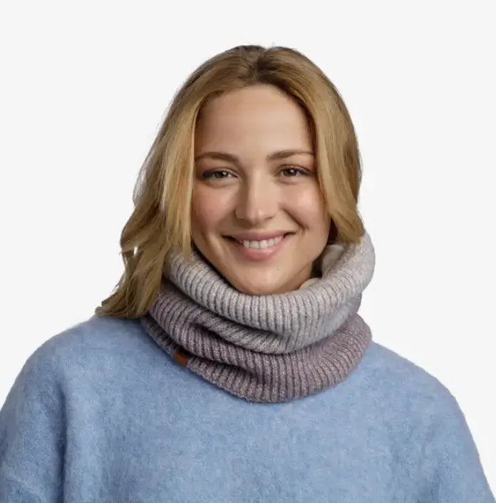BUFF Knitted & Fleece Neck Warmer - Marin Ice Horizon Leisure