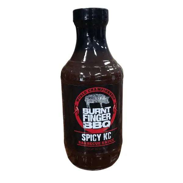 Burnt Finger Bbq Spicy Kc Barbecue Sauce 19.2oz Burnt Finger BBQ