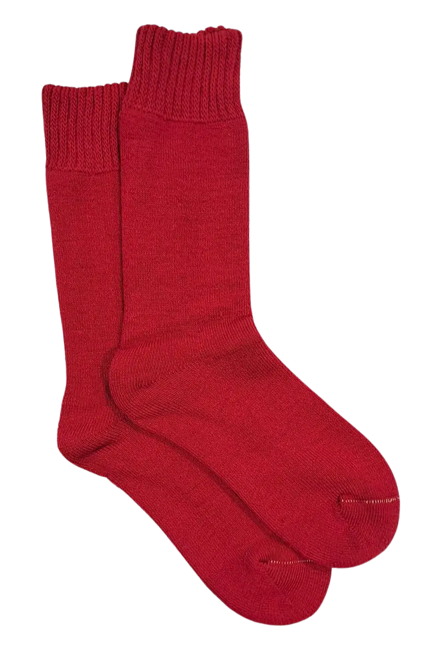 Bamboo Extra Thick Sock M4-6 W6-8 Fire Red Bamboo Textiles