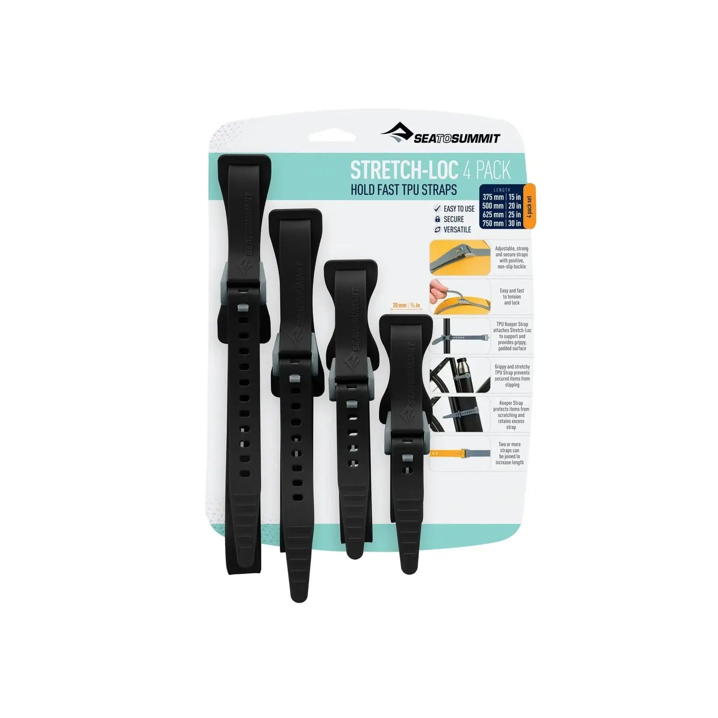 Sea to Summit Stretch-Loc TPU Strap Set Sea To Summit