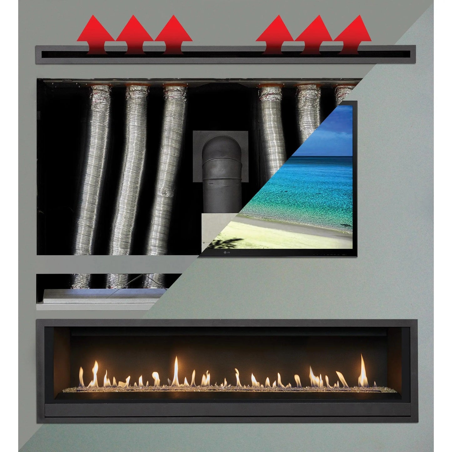 Lopi Gas Heater - ProBuilder 72 GSB - Horizon Leisure