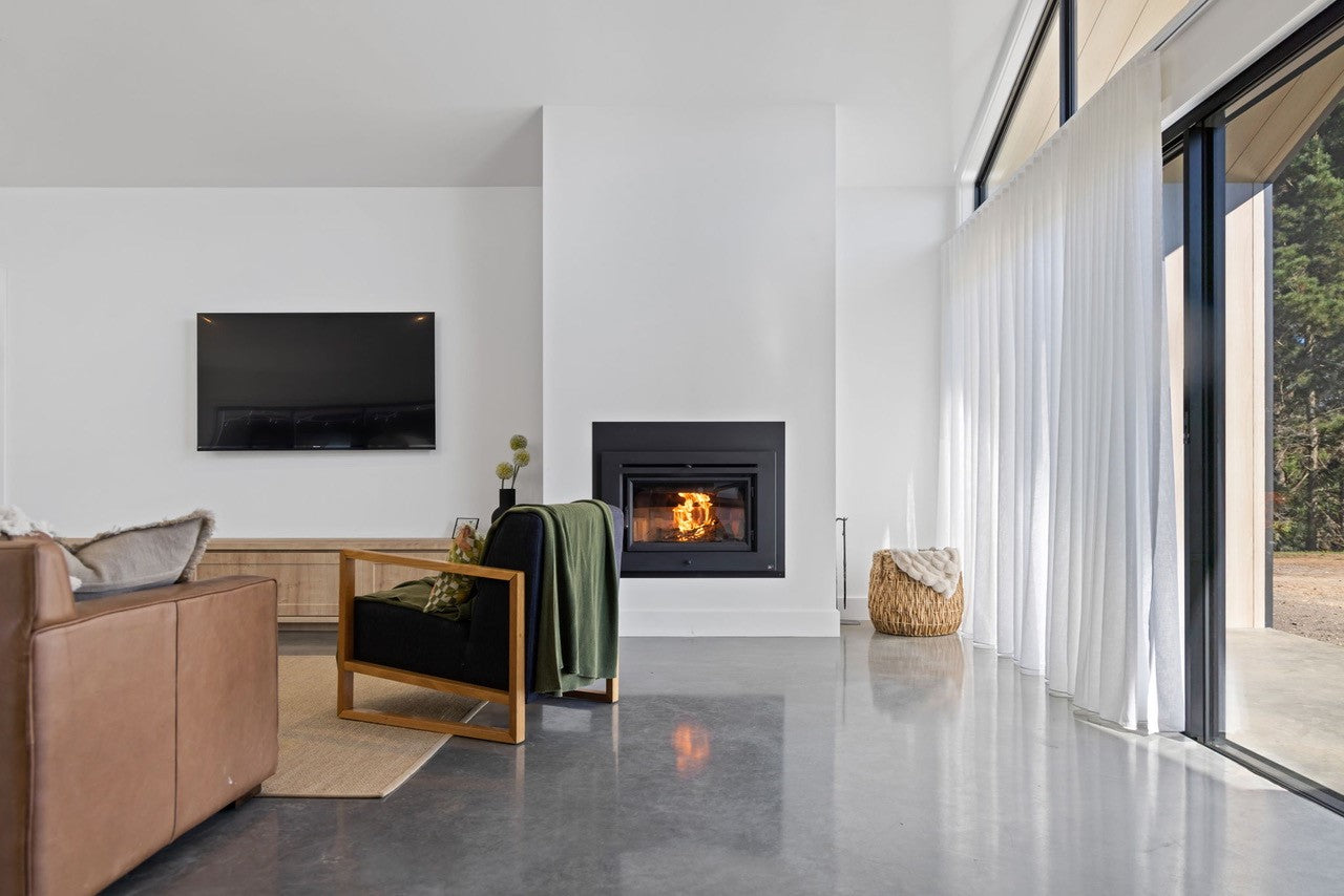 Lopi Flush Wood Large NexGen Firebox (Fan Included) Universal Black Face