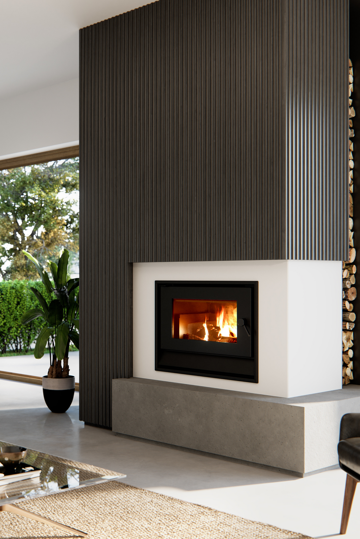 Blaze B820 Inbuilt Wood Heater Inc.fan