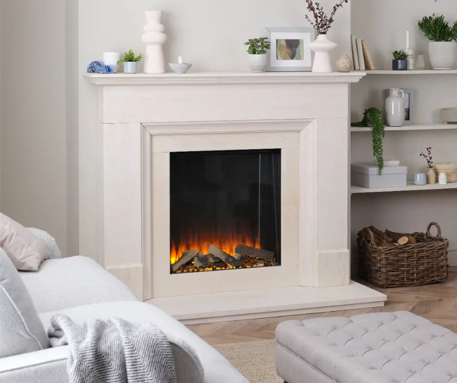 British Fires New Forest 650SQ with Deluxe Real Logs British Fires