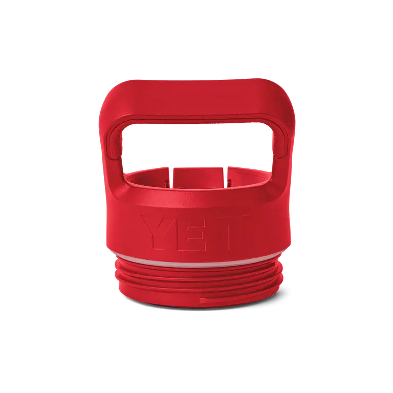 Yeti Rambler Bottle Straw Cap Rescue Red Yeti