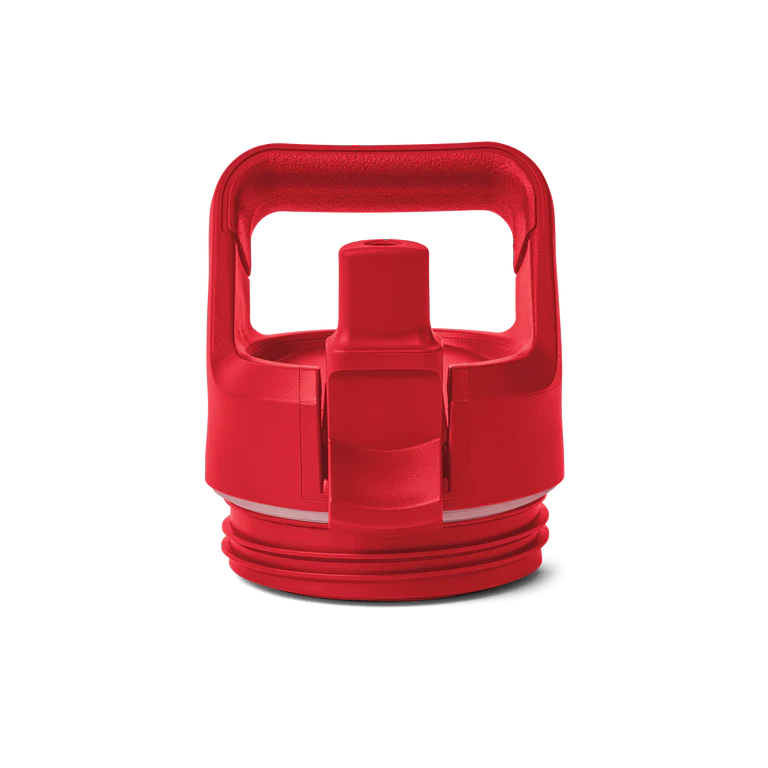 Yeti Rambler Bottle Straw Cap Rescue Red