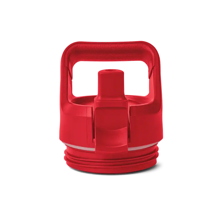Yeti Rambler Bottle Straw Cap Rescue Red Yeti