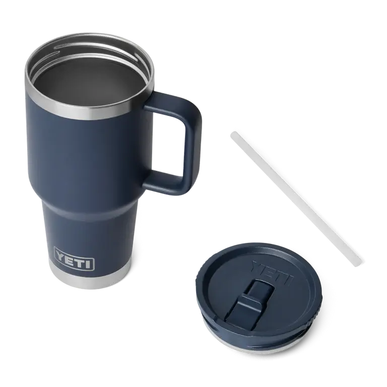 Travel Straw Mug Rambler 30 oz Navy