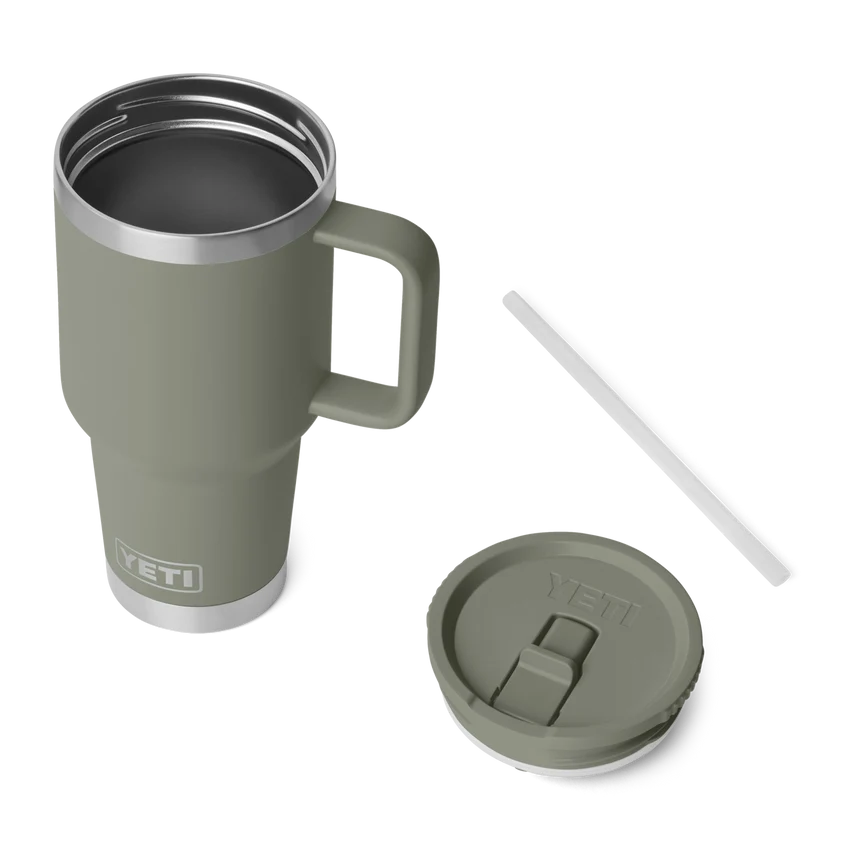 Yeti Rambler 30 oz Travel Straw Mug Pampa Green