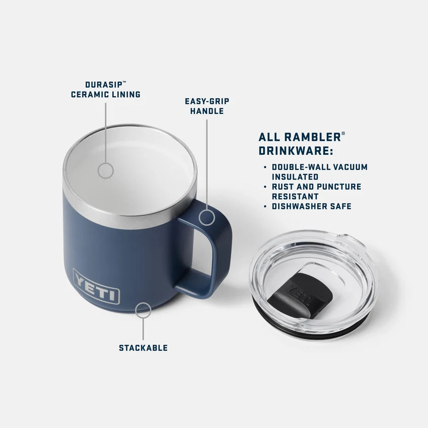 Yeti Rambler 10 oz CL Mug MS Pampa Green