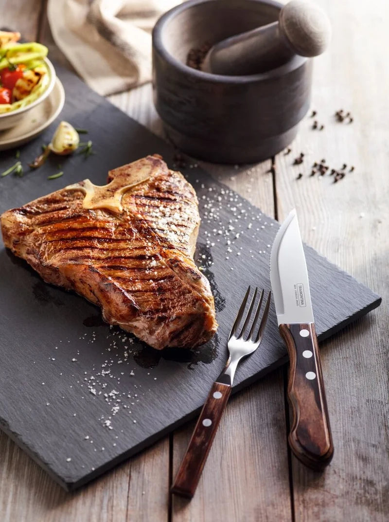 Tramontina Churrasco 4 Piece Polywood Jumbo Steak