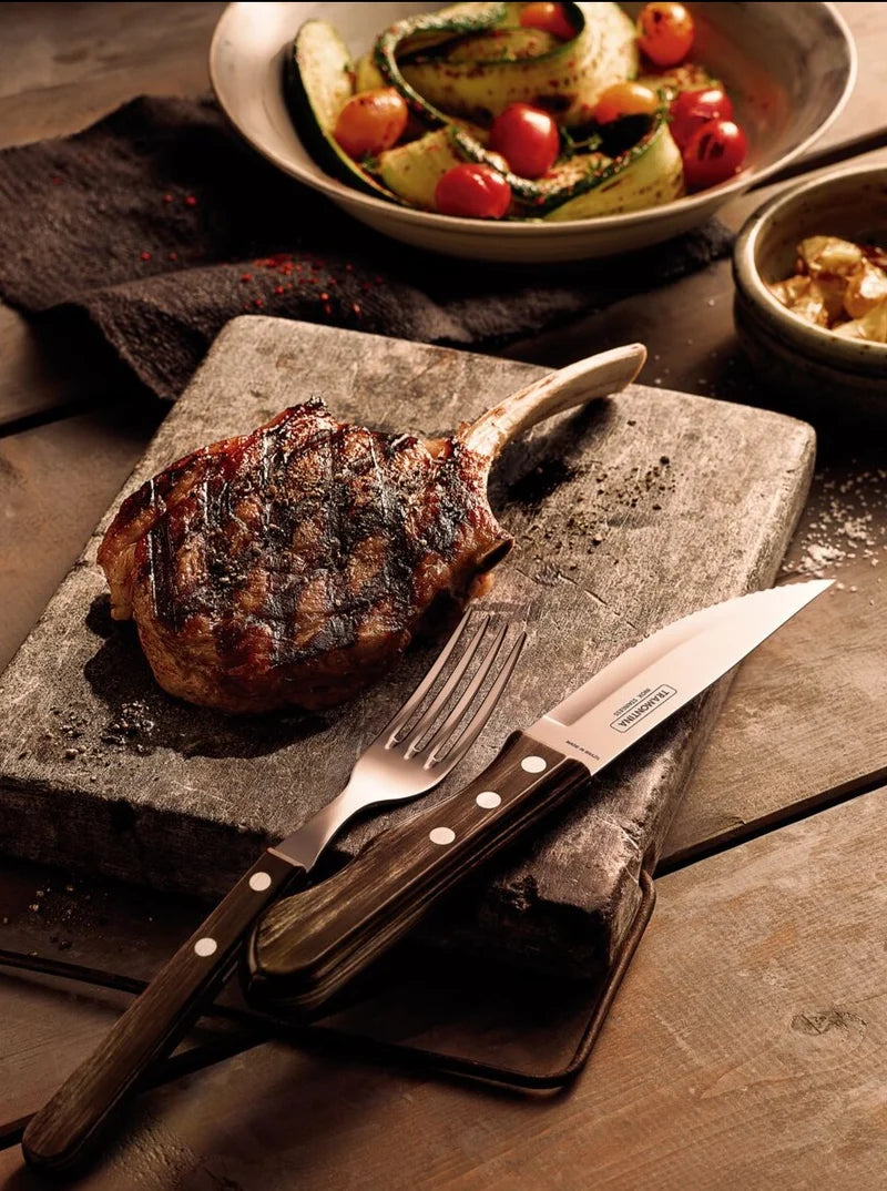 Tramontina Churrasco 4 Piece Polywood Jumbo Steak
