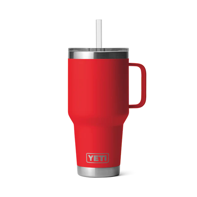 Yeti Rambler 35 oz Straw Mug Rescue Red
