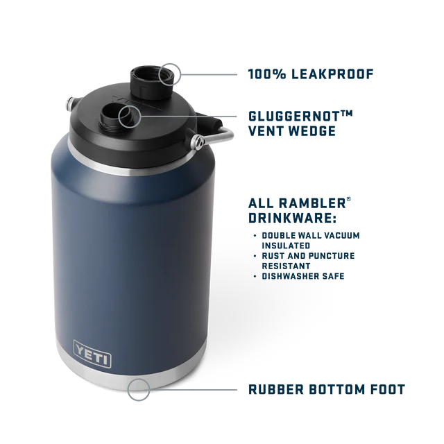 Yeti Rambler One Gallon Jug 2.0 Rescue Red