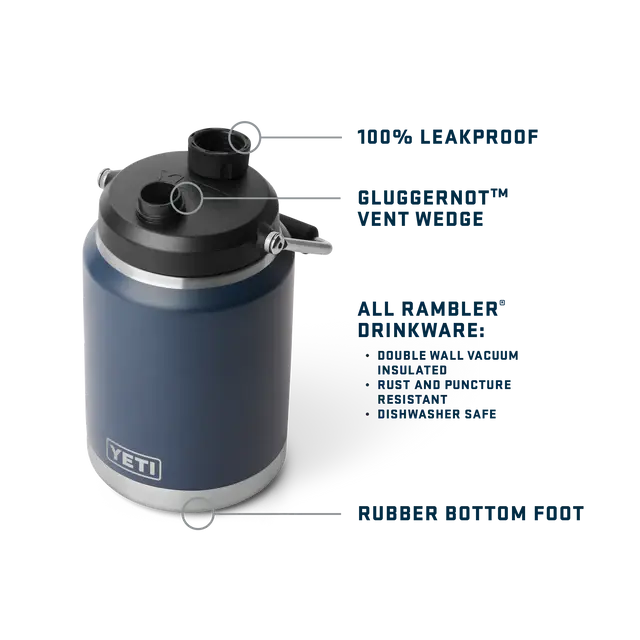 Yeti Half Gallon Jug 2.0 Black Yeti