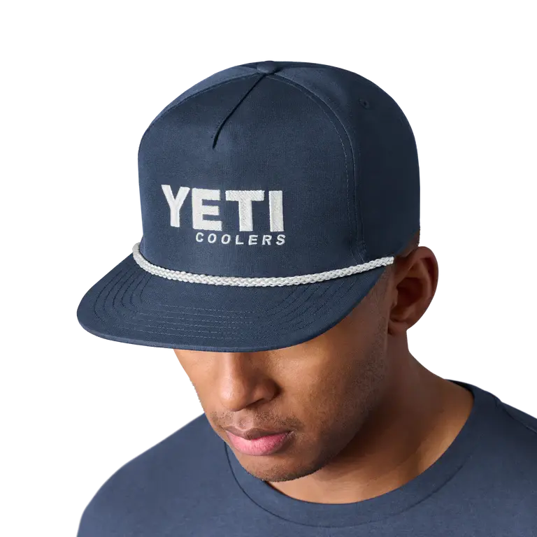 Yeti Coolers Flat Brim Rope Hat Nvy Horizon Leisure